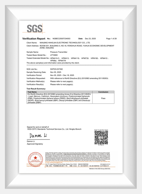 Trasmettitore di pressione ROHS